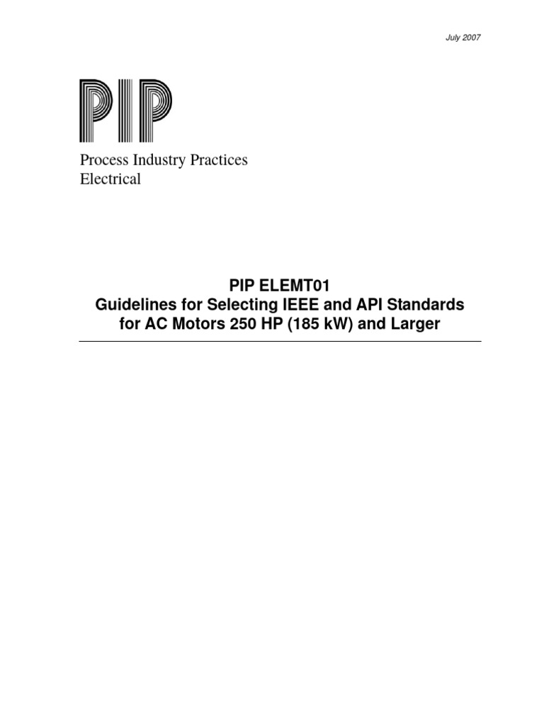 Guidelines for AC Motors Standards Selection | PDF | Electric Motor ...