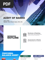 Audit of Banks - July 8, 2022