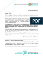 Carta A Las Familias - Programa EAV 2024