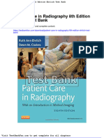 Patient Care in Radiography 8th Edition Ehrlich Test Bank