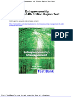 Patterns of Entrepreneurship Management 4th Edition Kaplan Test Bank