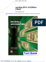 Payroll Accounting 2015 1st Edition Landin Test Bank