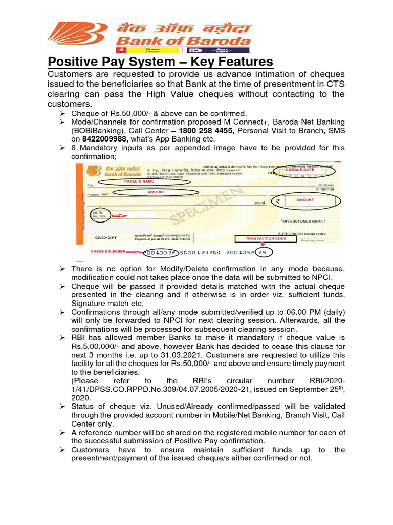 Positive Pay Confirmation Process | PDF | Cheque | Computing