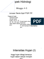 Aspek Hidrologi Pertemuan Ke-4