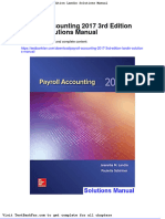 Payroll Accounting 2017 3rd Edition Landin Solutions Manual
