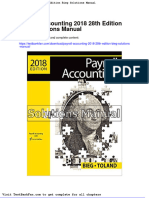 Payroll Accounting 2018 28th Edition Bieg Solutions Manual