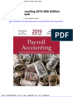 Payroll Accounting 2019 29th Edition Bieg Test Bank