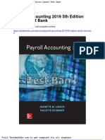Payroll Accounting 2019 5th Edition Landin Test Bank