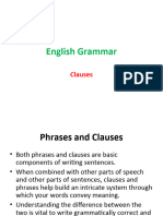 English Grammar - Clauses