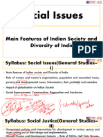 Social Issues: Main Features of Indian Society and Diversity of India