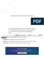 Change Management at The Project Level