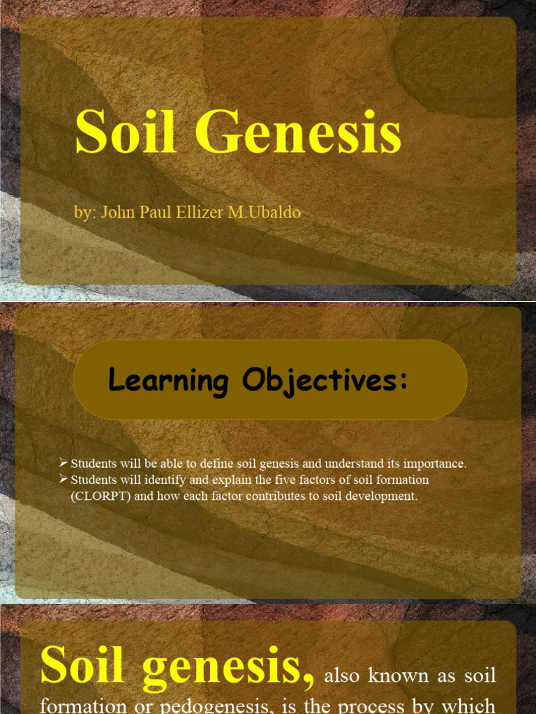 Soil Genesis PDF Soil Geomorphology