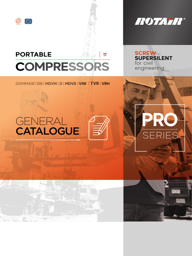 Portable Compressors General Catalogue | PDF | Trailer (Vehicle ...