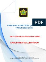 Rencana Strategis (Renstra) TAHUN 2023-2026: Kabupaten Kulon Progo