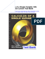 Calculus of A Single Variable 10th Edition Larson Test Bank