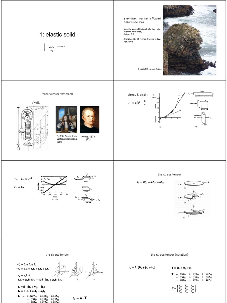 Understanding Elastic Solids and Stress Tensors | PDF