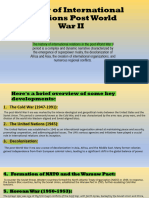 History of International Relations Post World War II
