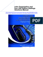 Computer Organization and Architecture 10th Edition Stallings Solutions Manual