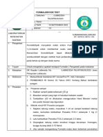 SOP Pemeriksaan FORMALDEHYDE TEST