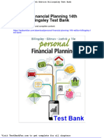Personal Financial Planning 14th Edition Billingsley Test Bank