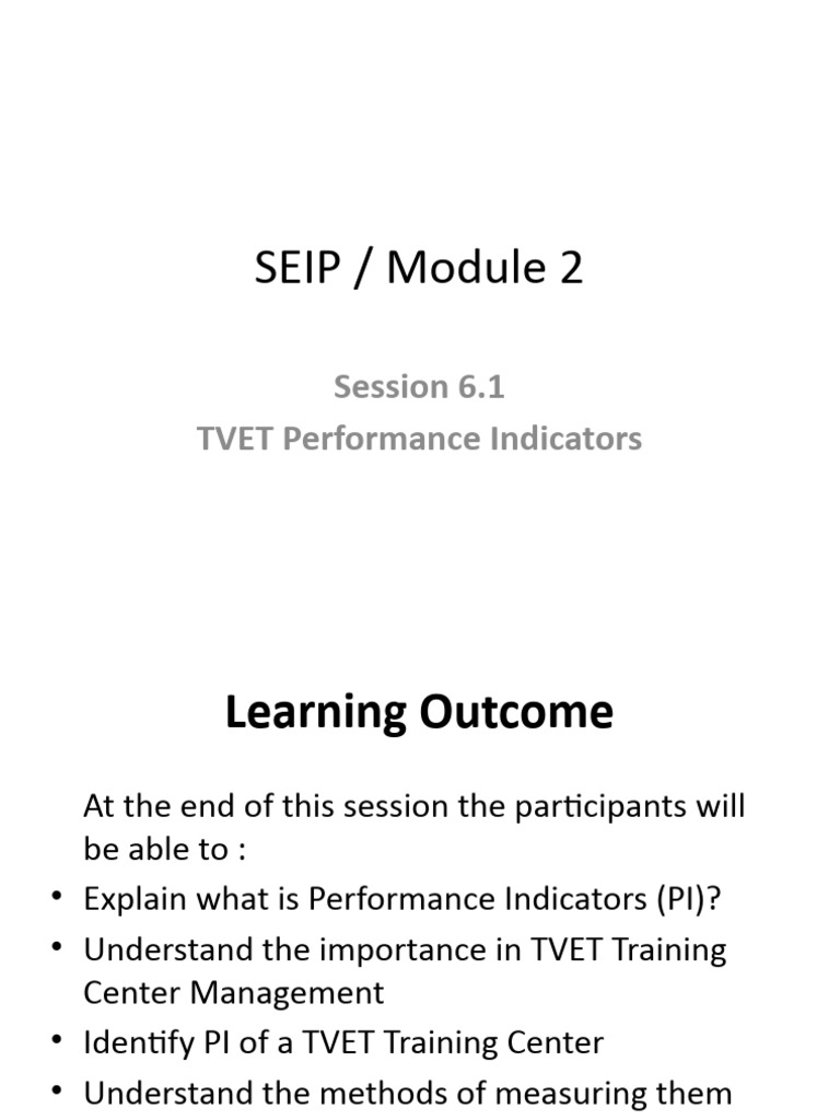 Session 6.1.1 | PDF | Performance Indicator | Cognitive Science