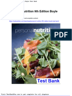 Personal Nutrition 9th Edition Boyle Test Bank