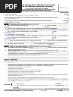 W-8BEN: Certificate of Foreign Status of Beneficial Owner For United States Tax Withholding and Reporting (Individuals)