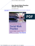 Transformative Social Work Practice 1st Edition Schott Test Bank
