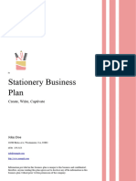 Stationery Business Plan