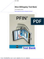 Pfin 6th Edition Billingsley Test Bank