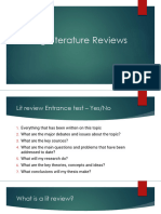 Chapter 2 - Session 2 - Writing Literature Reviews