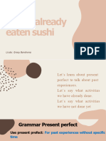 I Have Already Eaten Susshi