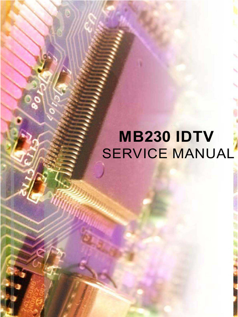 MB230 IDTV Service Manual Overview | PDF | Loudspeaker | Amplifier