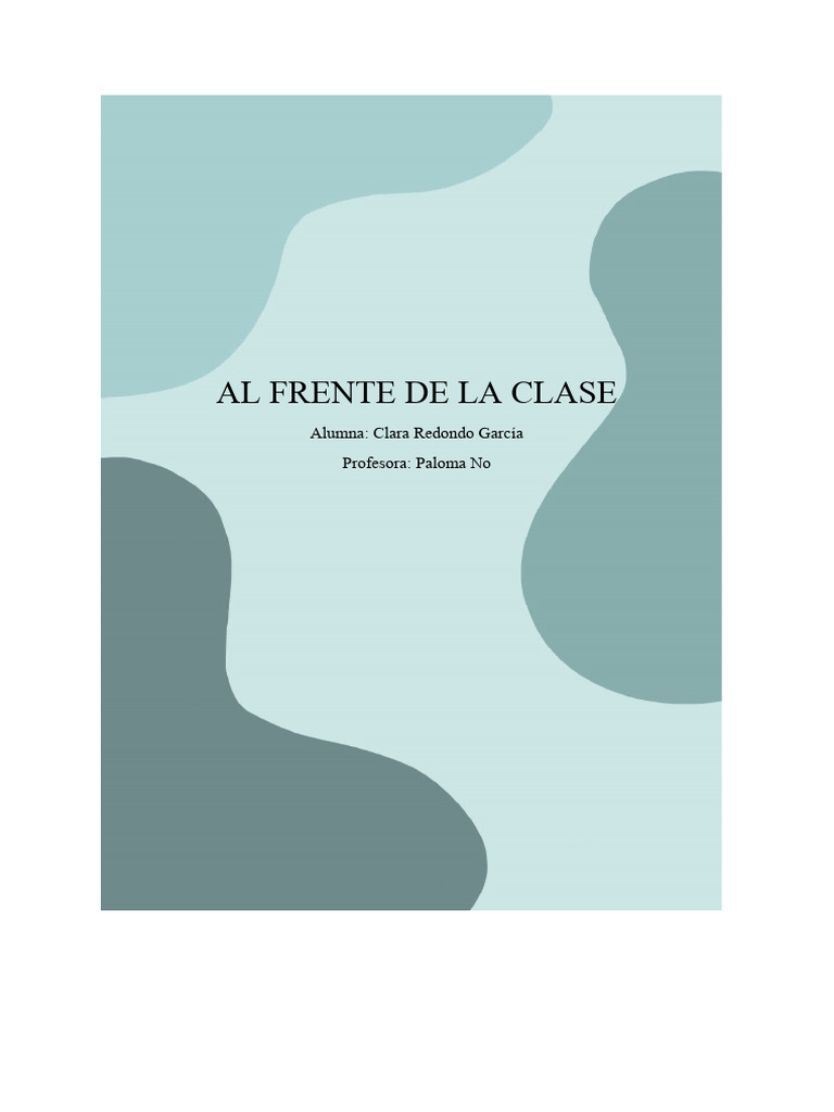 Al Frente de La Clase PDF