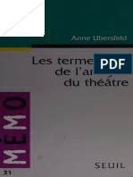 Les Termes Clés de L'analyse Du Théâtre - Ubersfeld, Anne - 1996 - Paris - Seuil - 9782020229555 - Anna's Archive
