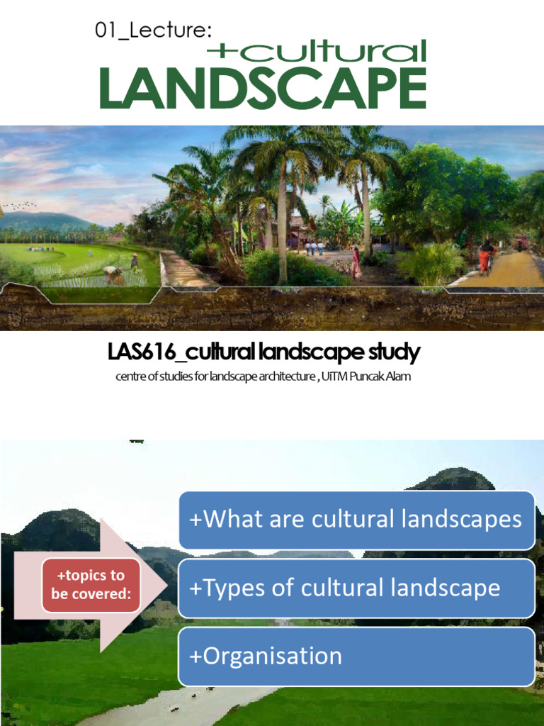 Lecture 1_Definition of rural landscape PDF Landscape Land Management