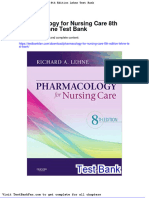 Pharmacology For Nursing Care 8th Edition Lehne Test Bank