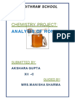 Honey Analysis