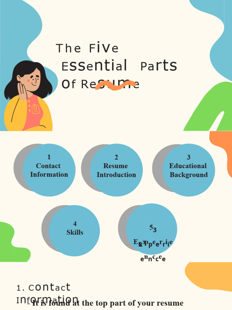 The Five Essential Parts of A Resume - 1719077738