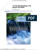 Philosophy A Text With Readings 11th Edition Velasquez Test Bank
