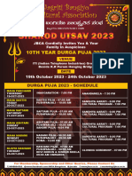 Durga Puja 2023 - Schedule
