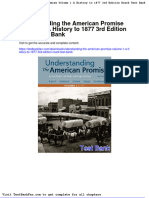 Understanding The American Promise Volume 1 A History To 1877 3rd Edition Roark Test Bank