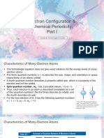 Electron Configuration & Chemical Periodicity Part I