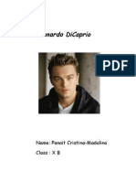 Leonardo Dicaprio: Name: Panait Cristina-Madalina Class: X B