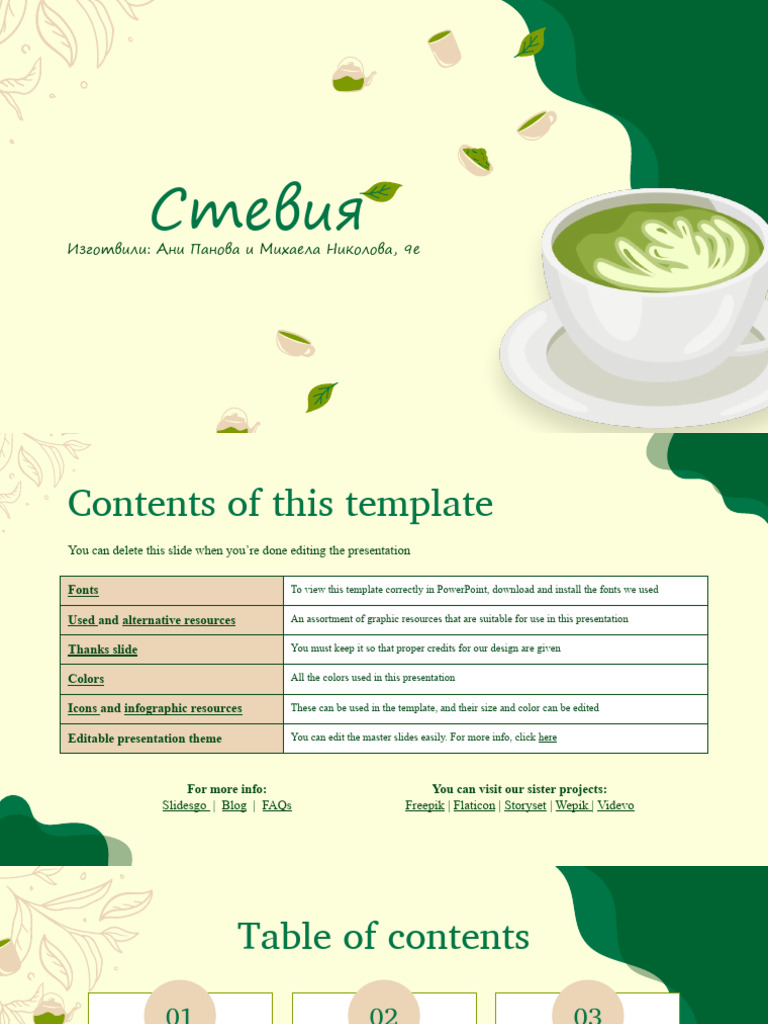 Matcha Tea Company Profile by Slidesgo PDF