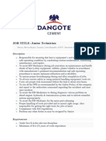 Dangote Cement Vacancy New PDF