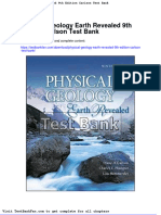Physical Geology Earth Revealed 9th Edition Carlson Test Bank PDF