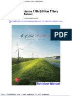 Physical Science 11th Edition Tillery Solutions Manual PDF