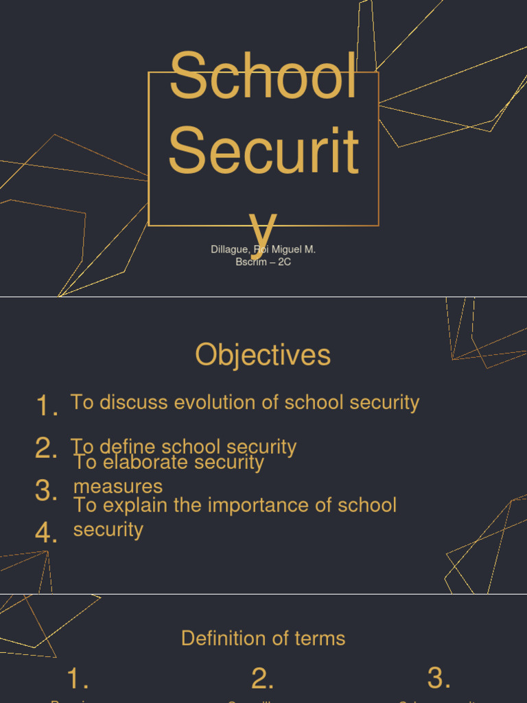 Schoolsecurity PDF Computer Security Security