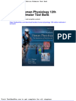 Vanders Human Physiology 12th Edition Widmaier Test Bank